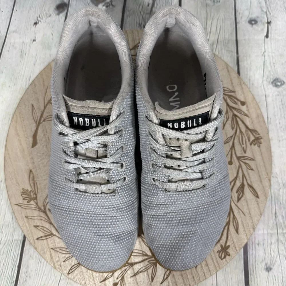 Nobull Outwork Edge Sneaker Women Size 9.5 Gray Training CrossFit Gym Shoes